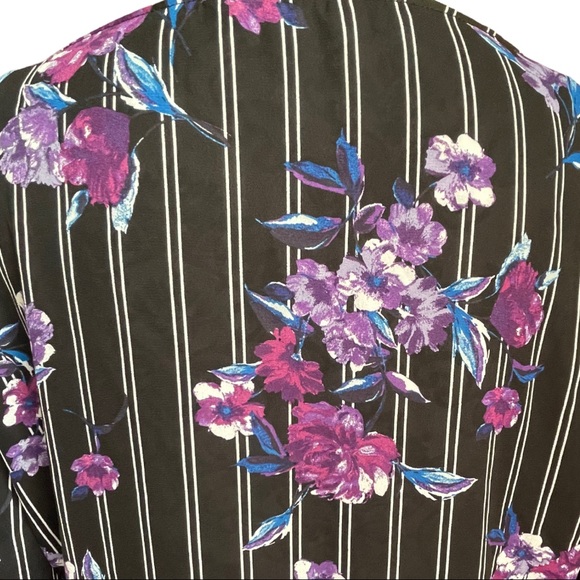 APT 9 - light, sheer-like blouse, 3/4 sleeves with ties, size XL - Picture 12 of 13